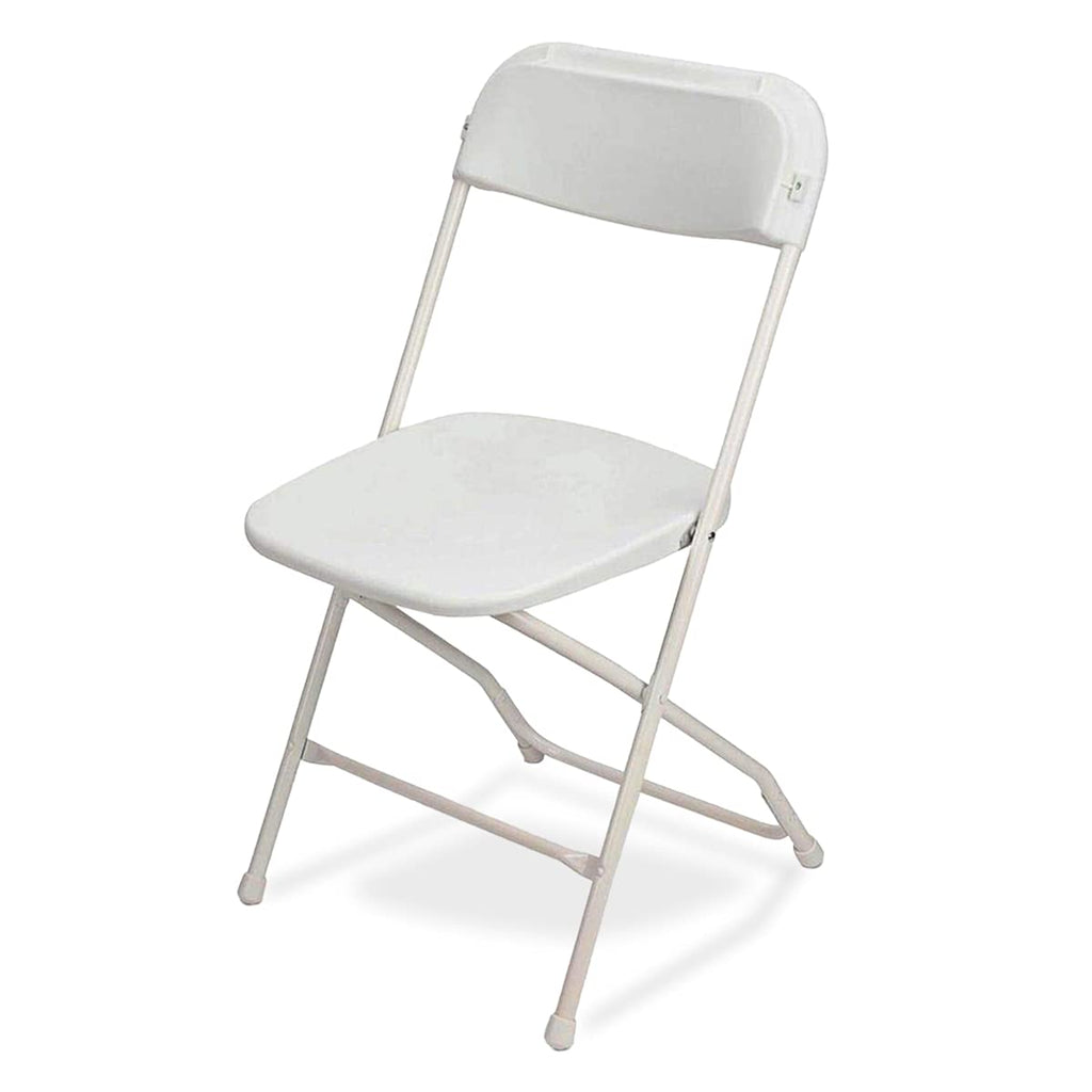 White Stackable Plastic Folding Chair 10-Pack P2002