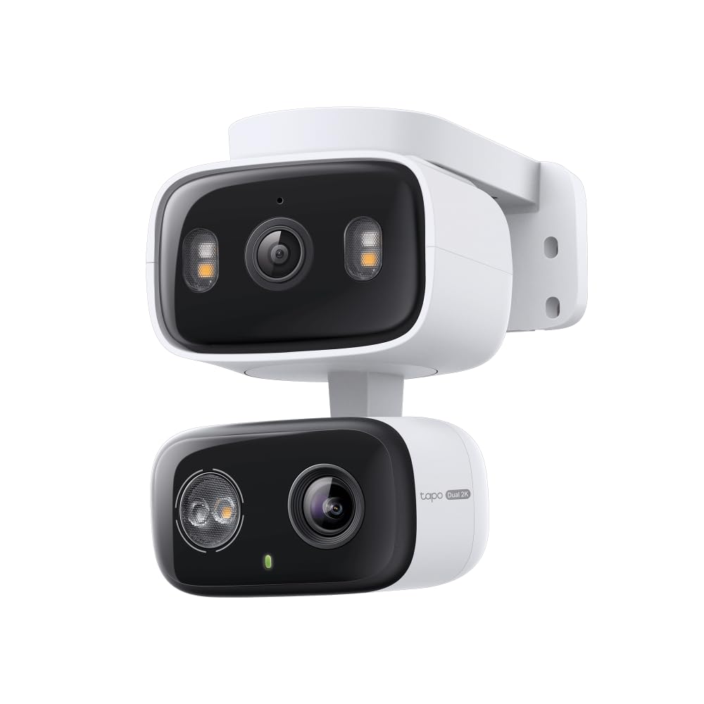 2K Indoor/Outdoor Dual Lens Pan/Tilt Wired Security Camera M37863