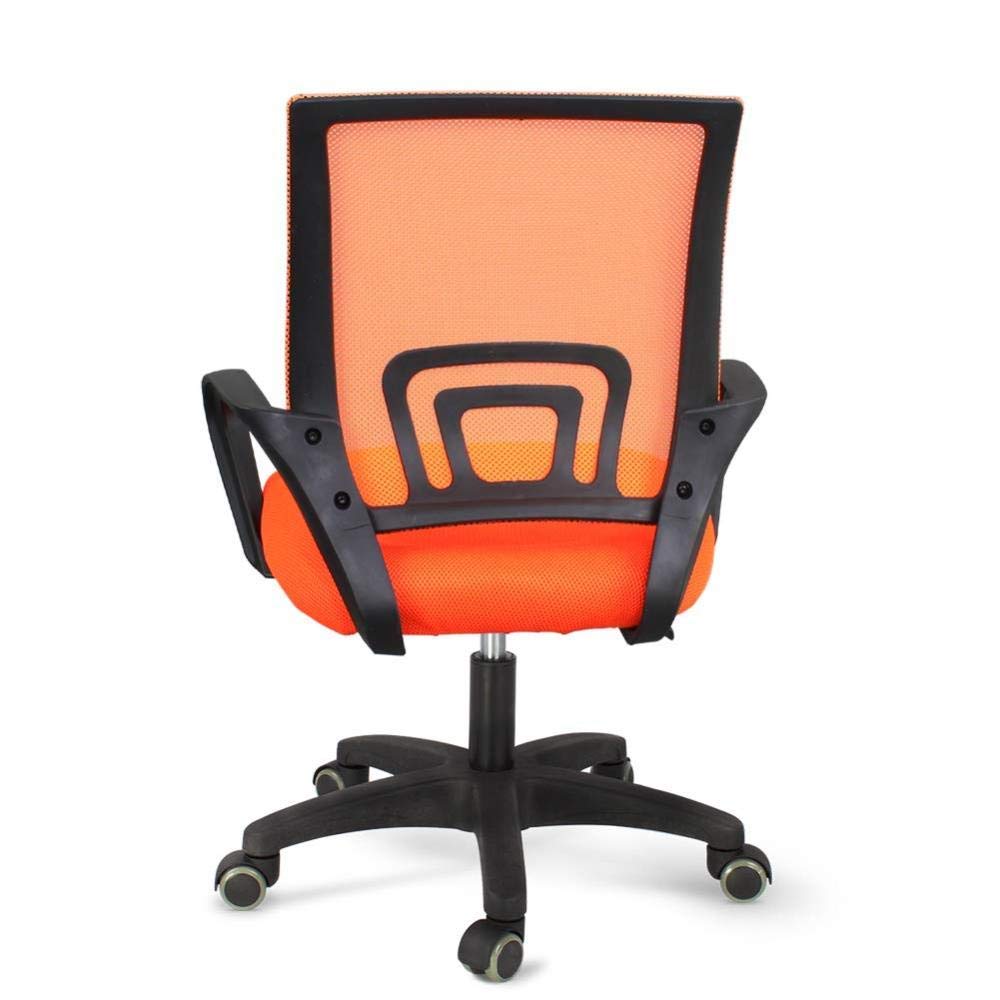 Orange Ergonomic Mesh and Leather High Back Office Chair W571998