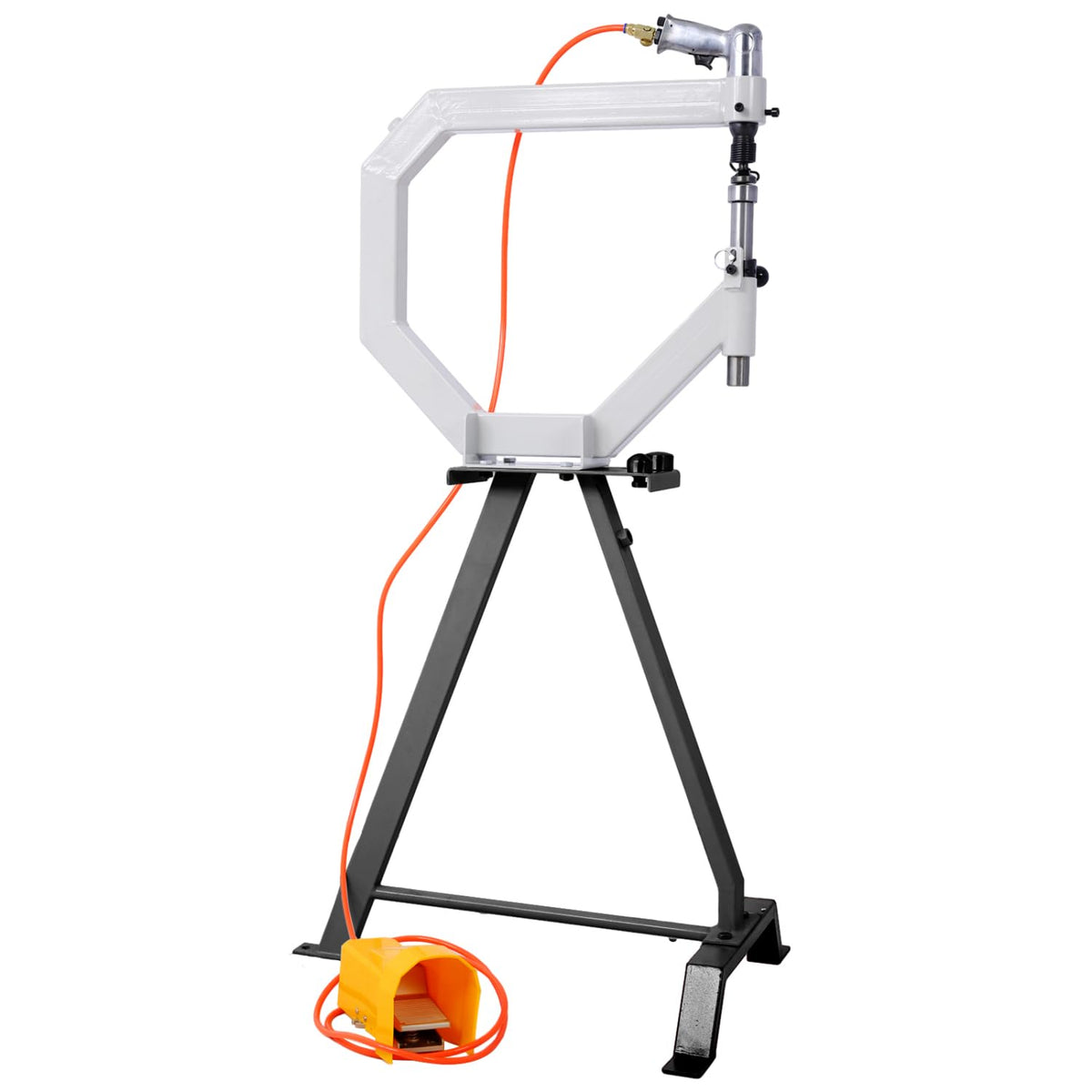 19.6" Throat Pneumatic Planishing Hammer with Steel Frame Stand and Foot Pedal Q219243