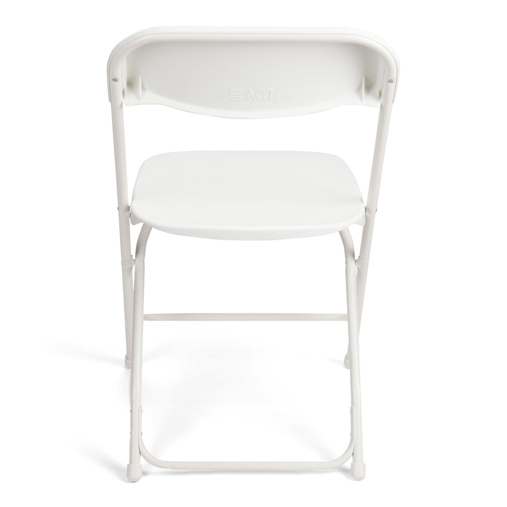 White Stackable Plastic Folding Chair 10-Pack P2002
