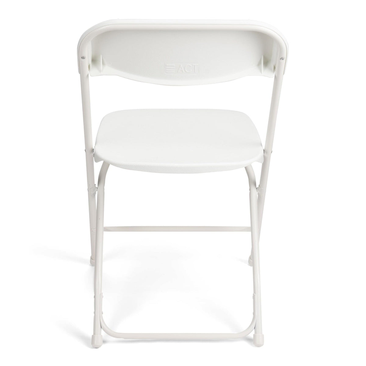 White Stackable Plastic Folding Chair 10-Pack P2002