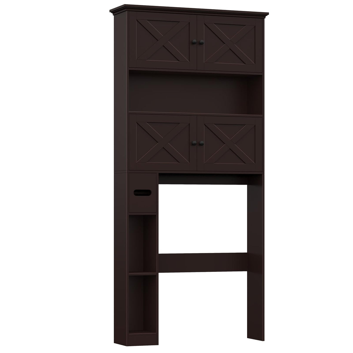 Over The Toilet Storage Cabinet with Doors & Paper Holder H7614
