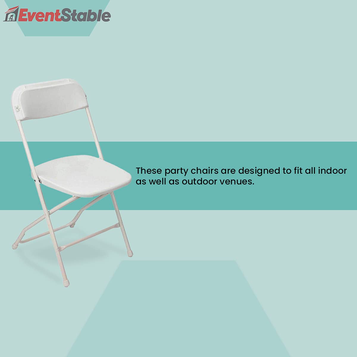 White Stackable Plastic Folding Chair 10-Pack P2002