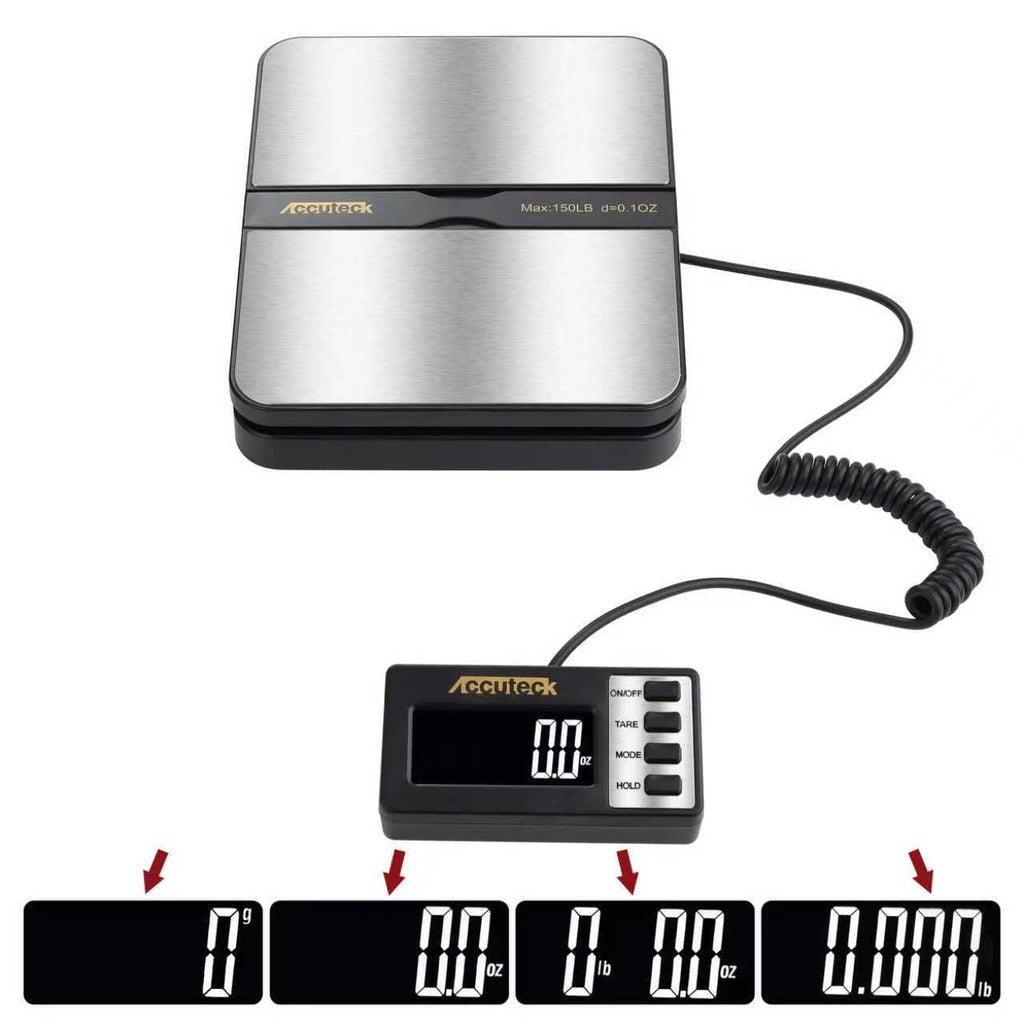 150Lbs 0.1OZ Digital Postal Scale Stainless Steel O719405