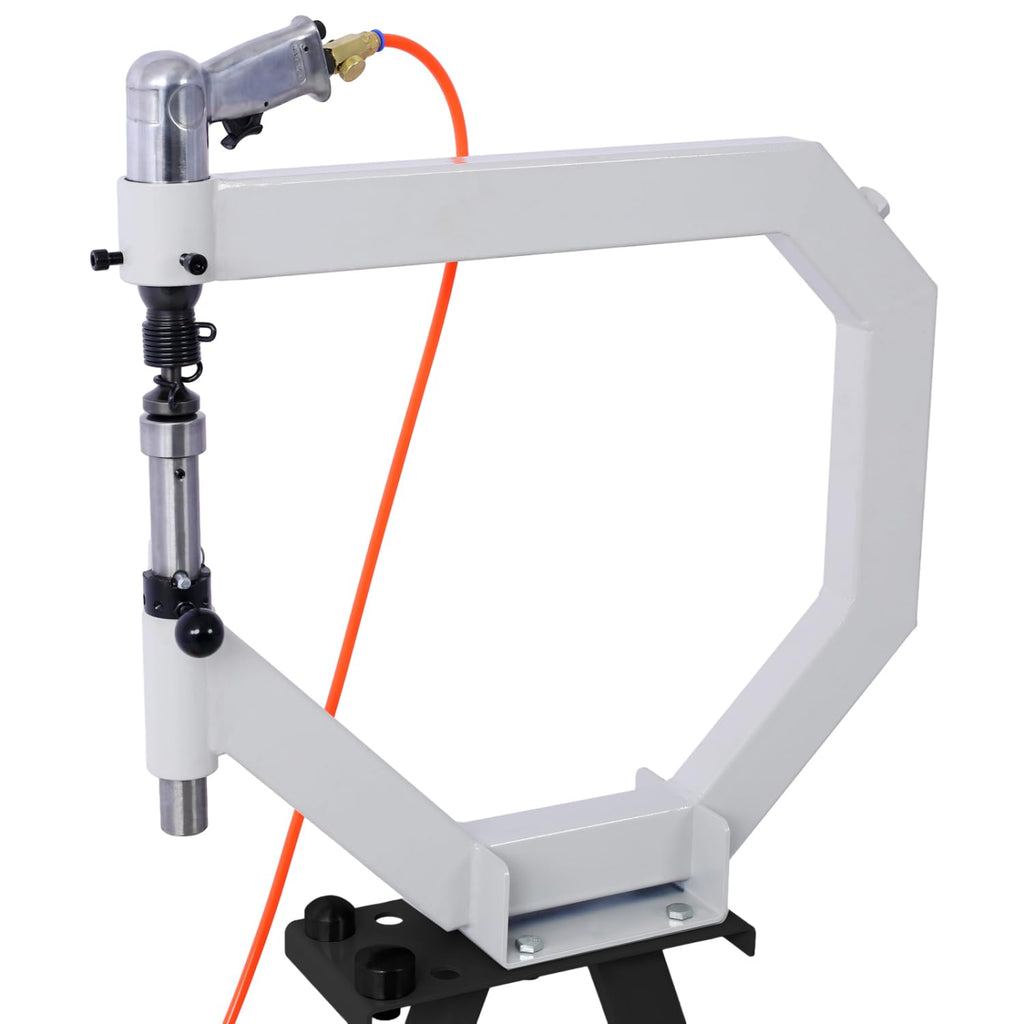 19.6" Throat Pneumatic Planishing Hammer with Steel Frame Stand and Foot Pedal Q219243