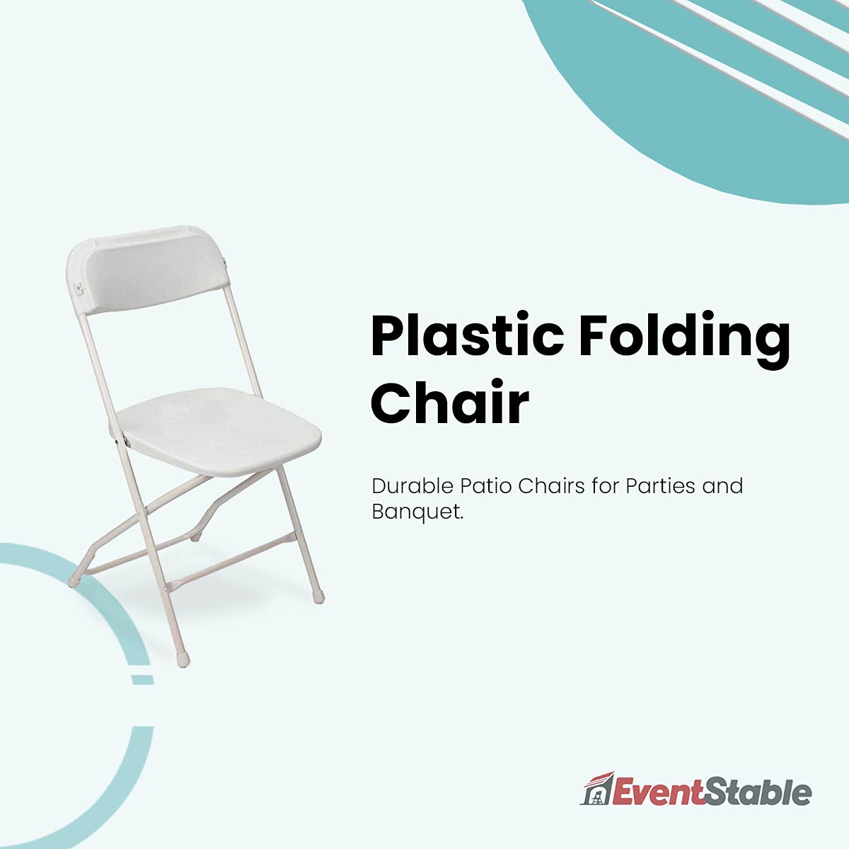 White Stackable Plastic Folding Chair 10-Pack P2002