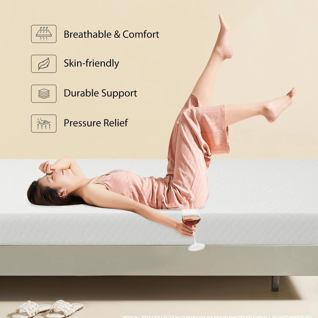 5 inch Memory Foam Twin Mattress with Washable Cover H456