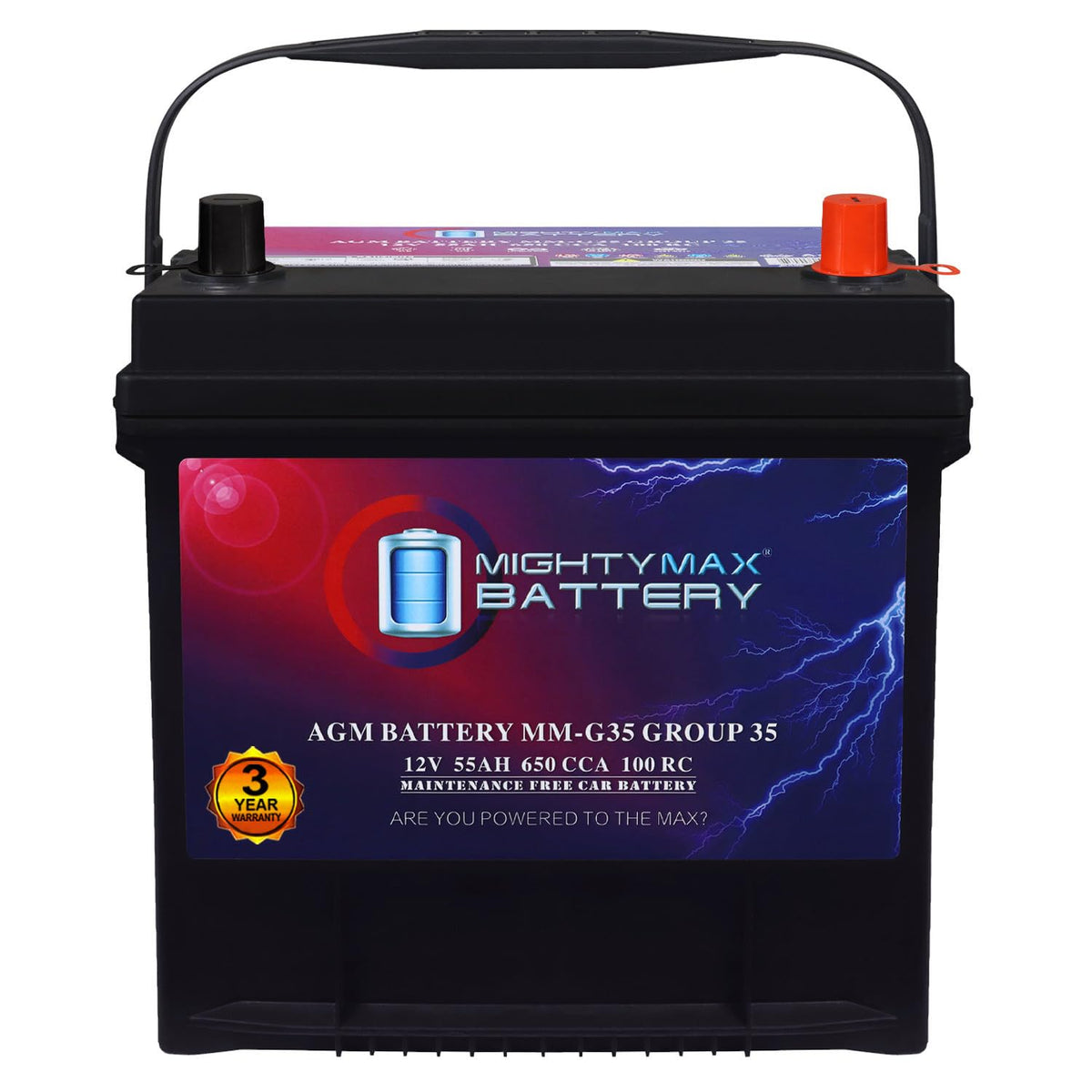 12V 55Ah AGM Replacement Battery C5479