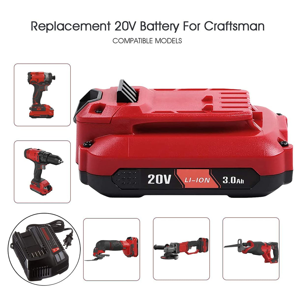 2 Pack 20V 3.0Ah Replacement Battery I77896