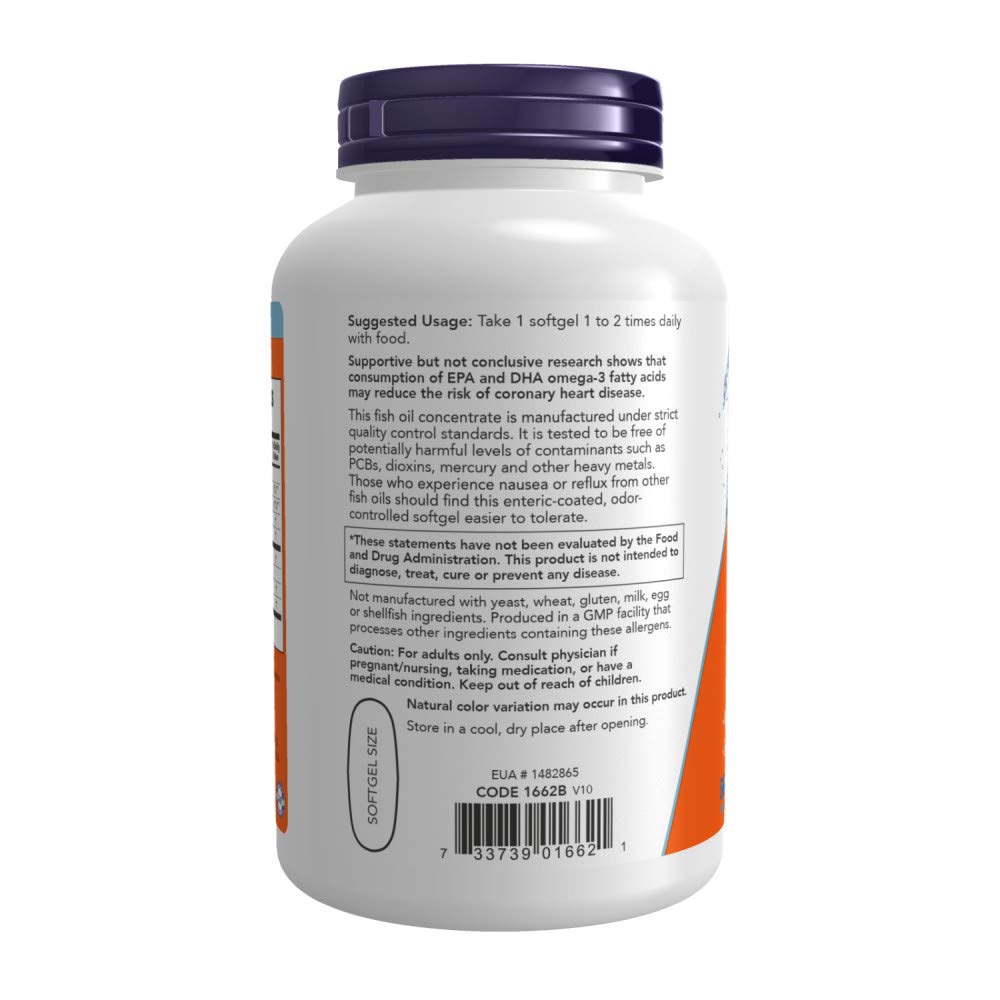 Omega-3 500 EPA/250 DHA 180 Softgels L607