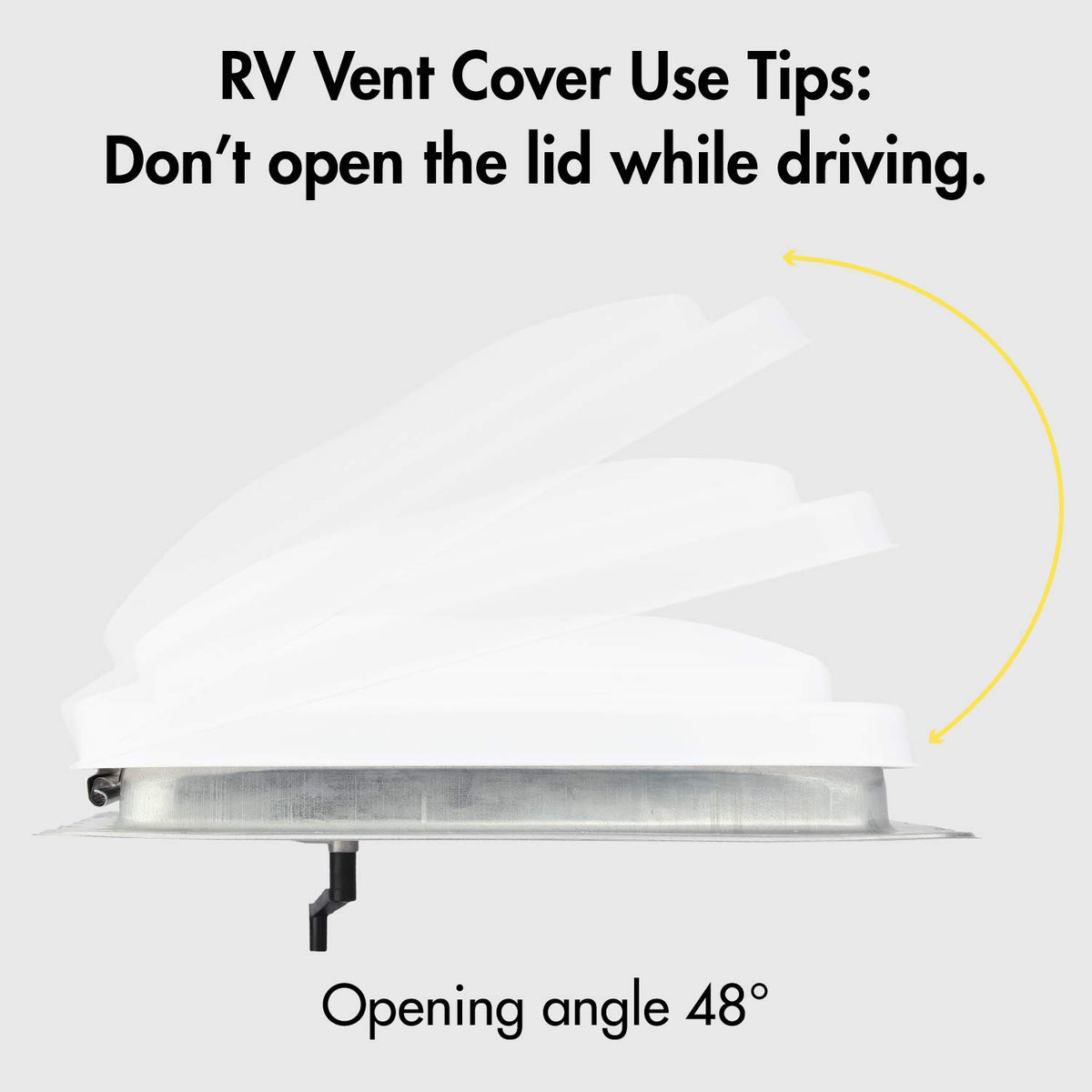 White RV Vent Lid Replacements 2-Pack D192