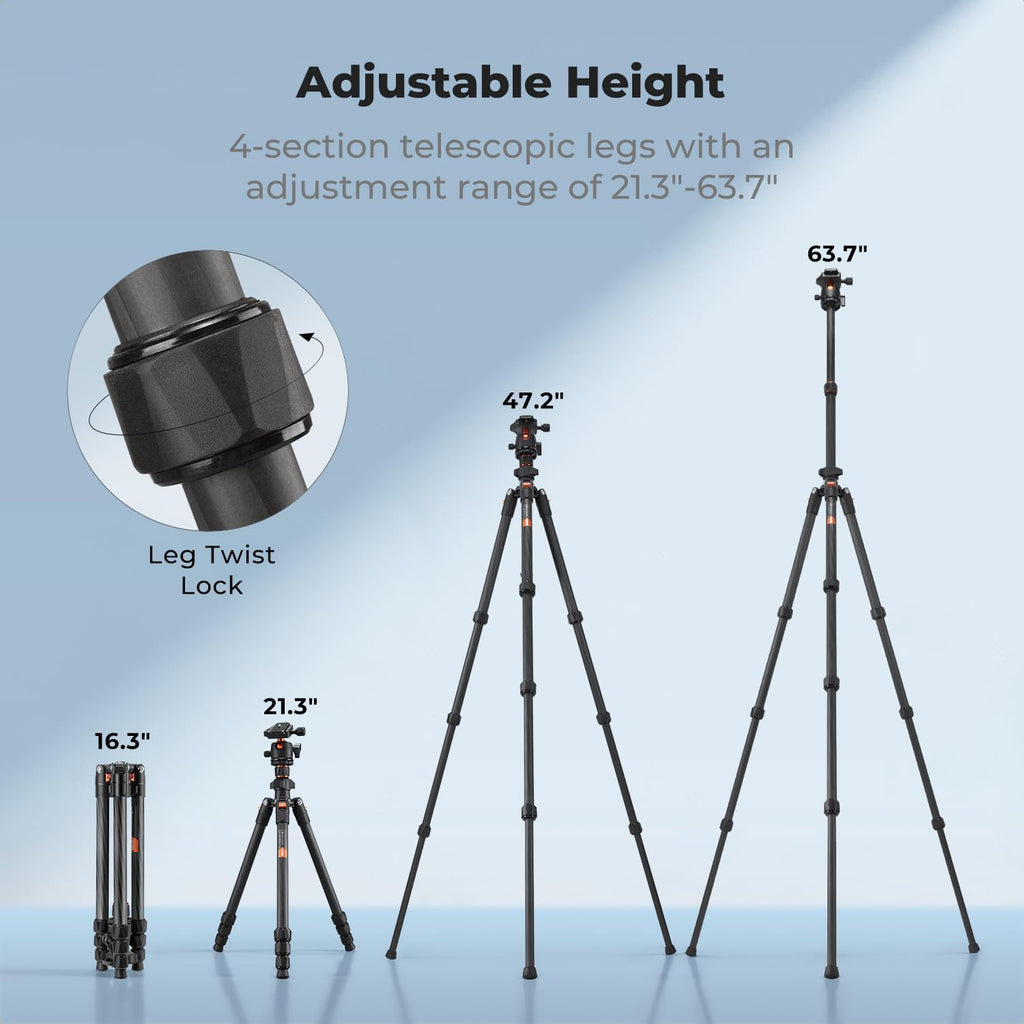 Carbon Fiber Camera Tripod with Ball Head Q815330