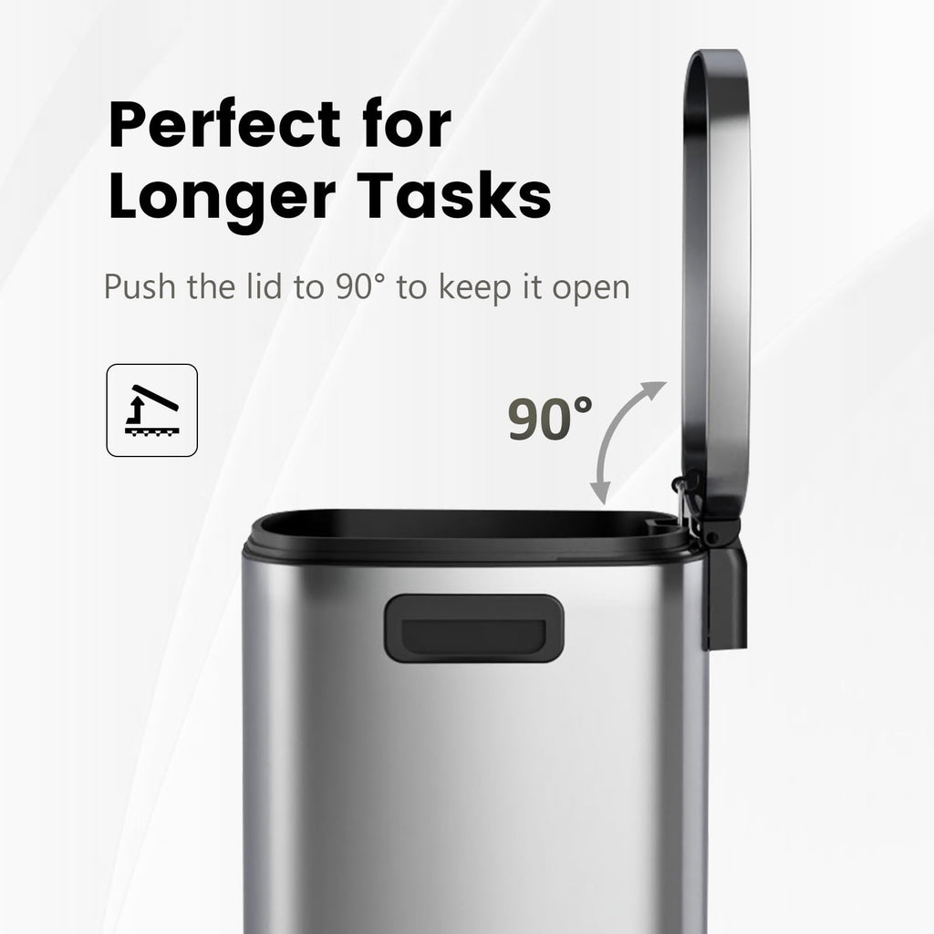 13 Gal Stainless Steel Kitchen Trash Can P707997