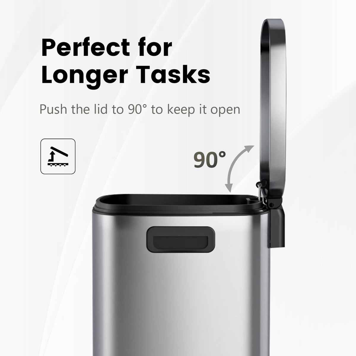 13 Gal Stainless Steel Kitchen Trash Can P707997