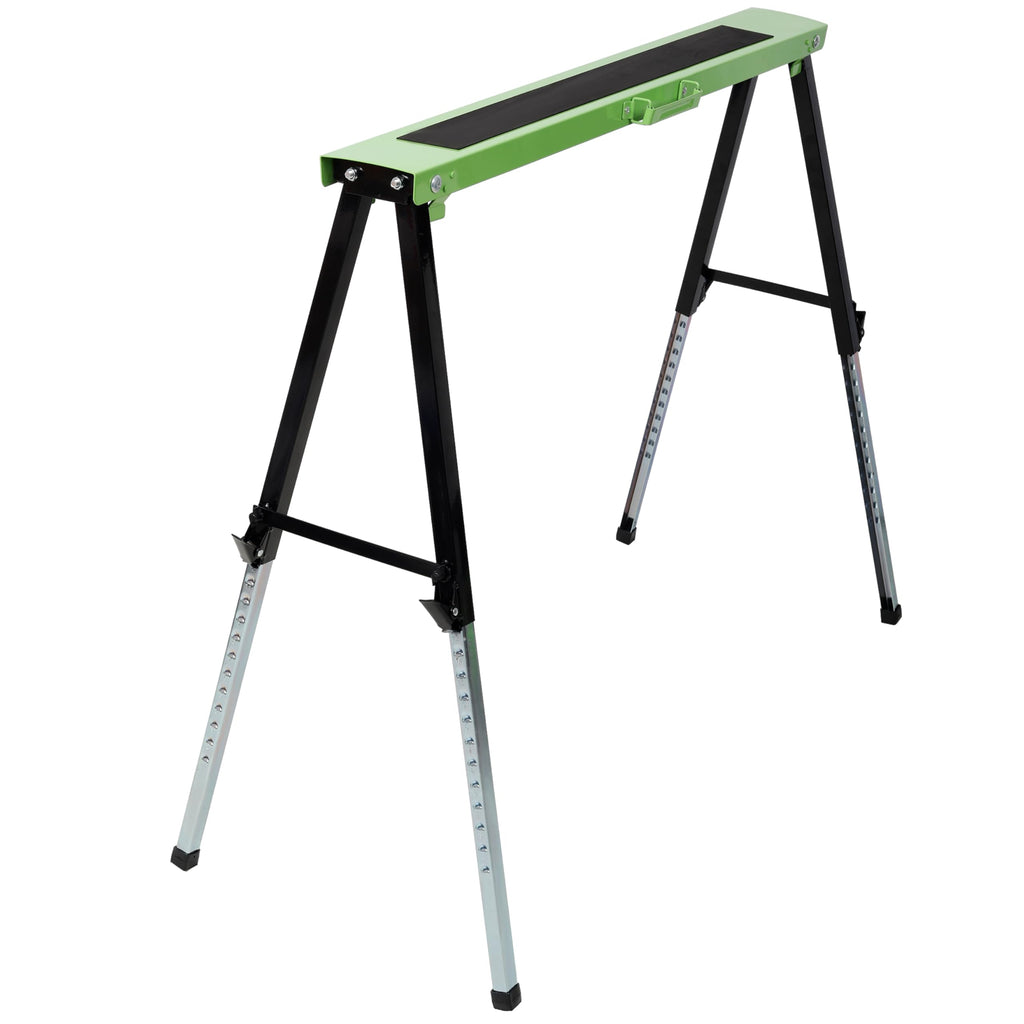 2 Pack Heavy Duty Steel Folding Sawhorse with Carry Handle M351