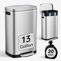 13 Gal Stainless Steel Kitchen Trash Can P707997