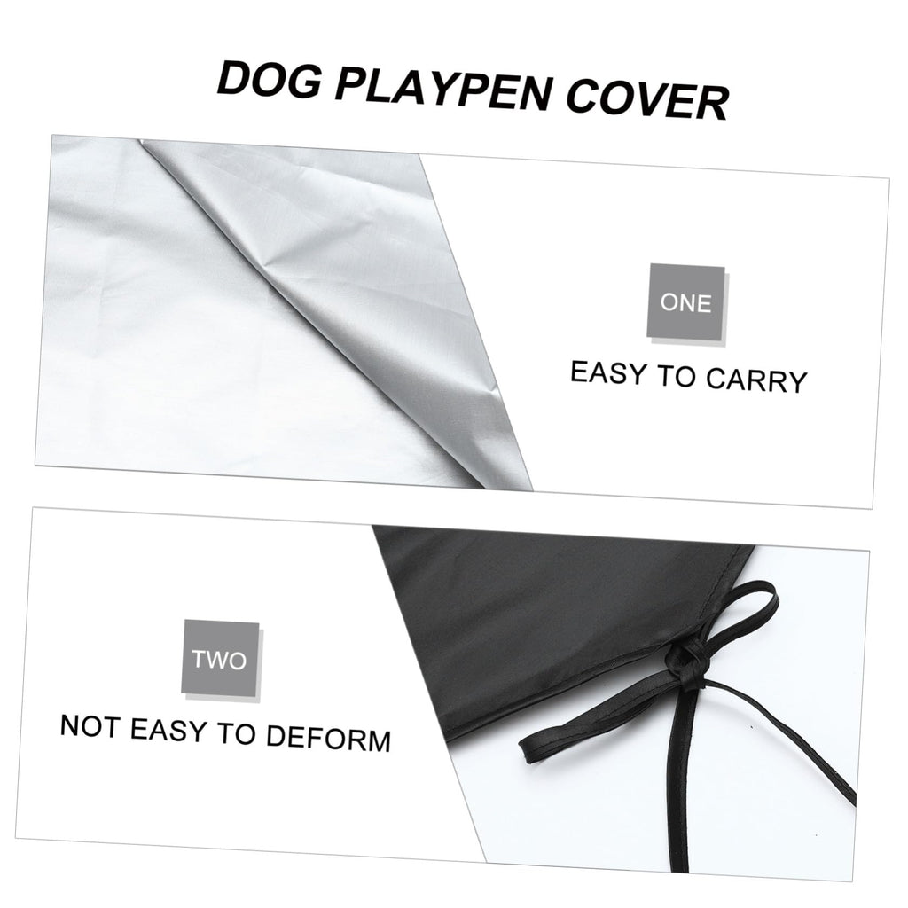 Waterproof Dog Playpen Roof Cover with Sun Shade 210D Oxford Cloth A8650