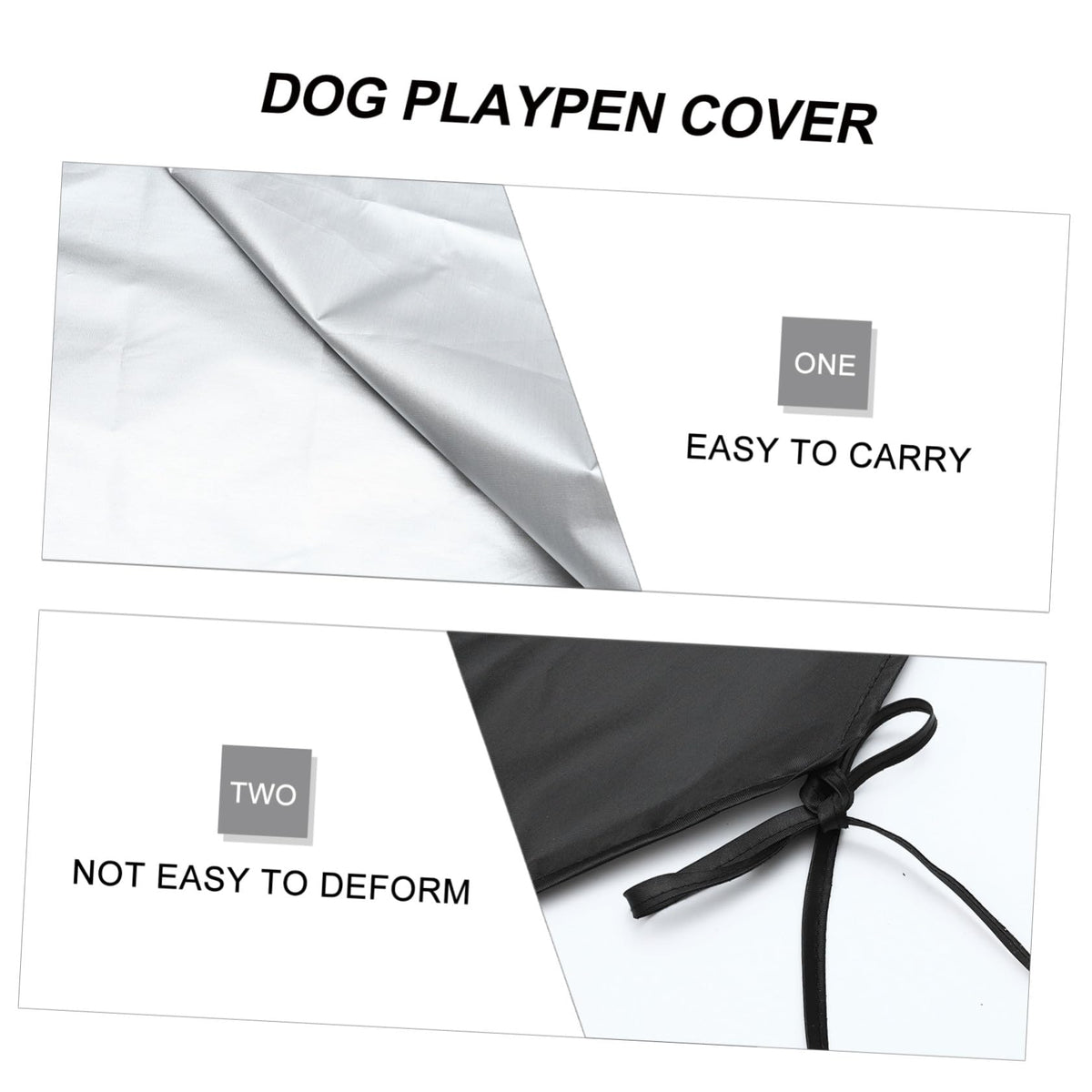 Waterproof Dog Playpen Roof Cover with Sun Shade 210D Oxford Cloth A8650