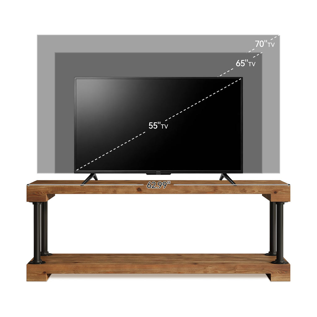 Solid Wood TV Stand for 75-Inch TV F18455