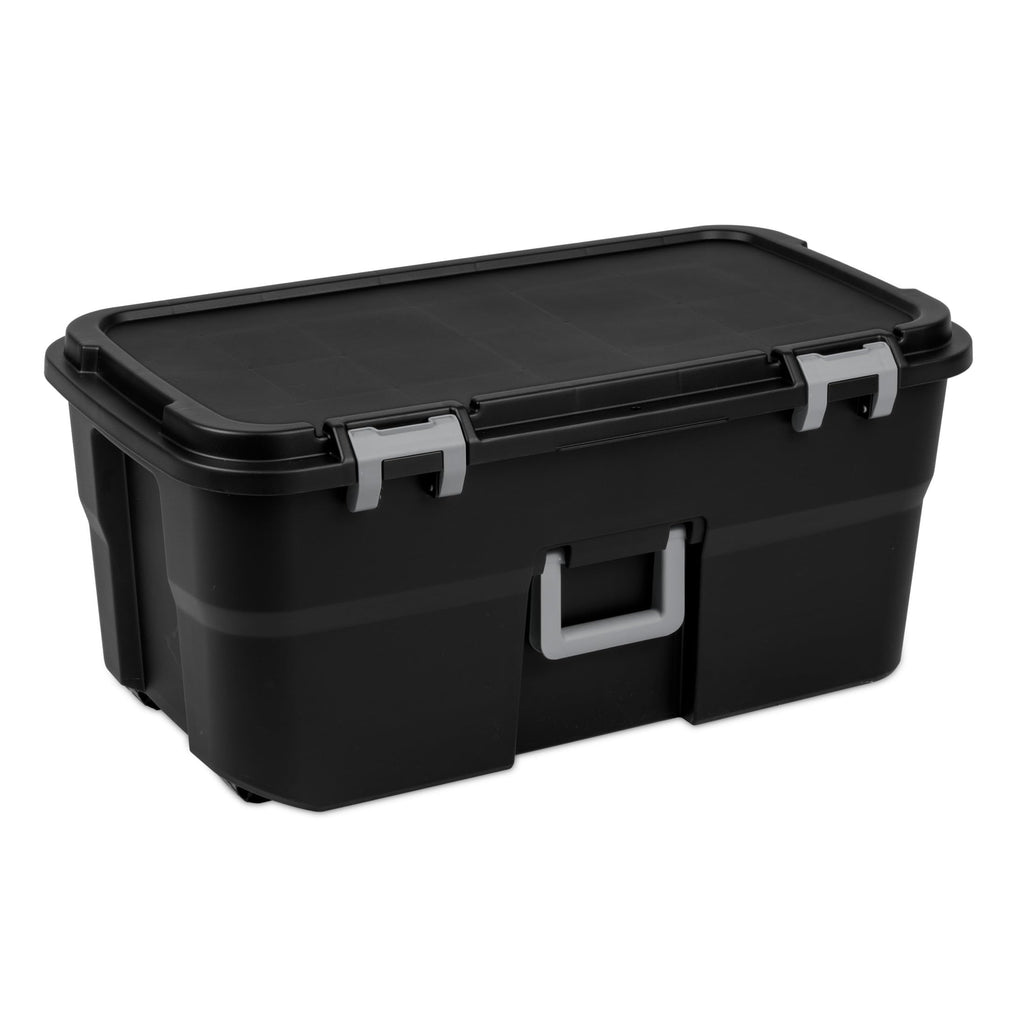 22 Gallon Black Wheeled Storage Trunk B2528