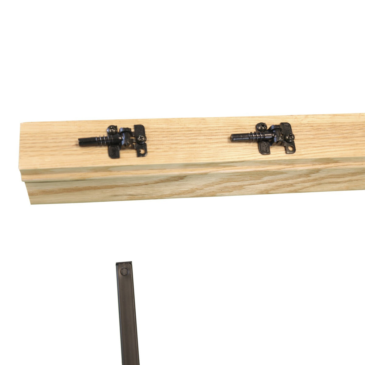Indoor Stair Rail Section Kit with Black Metal Balusters K641