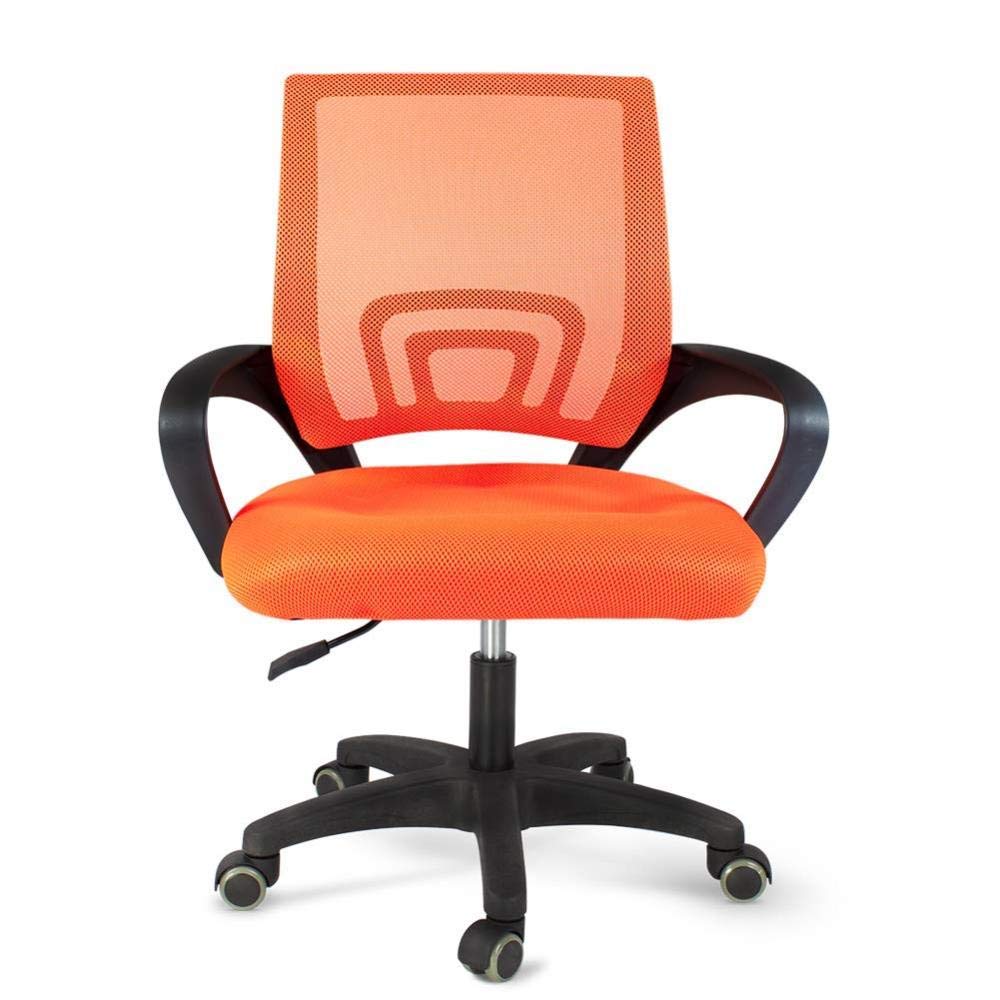Orange Ergonomic Mesh and Leather High Back Office Chair W571998