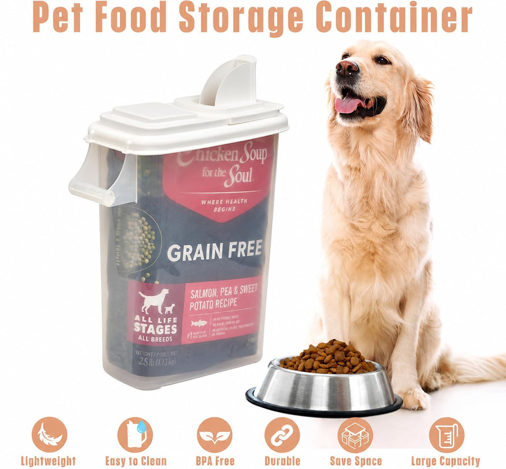 Airtight Pet Food Storage Container 32 Quart with Pour Spout I883419