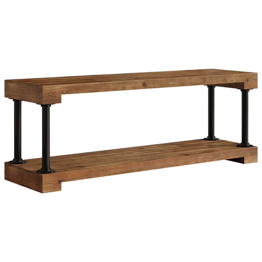 Solid Wood TV Stand for 75-Inch TV F18455