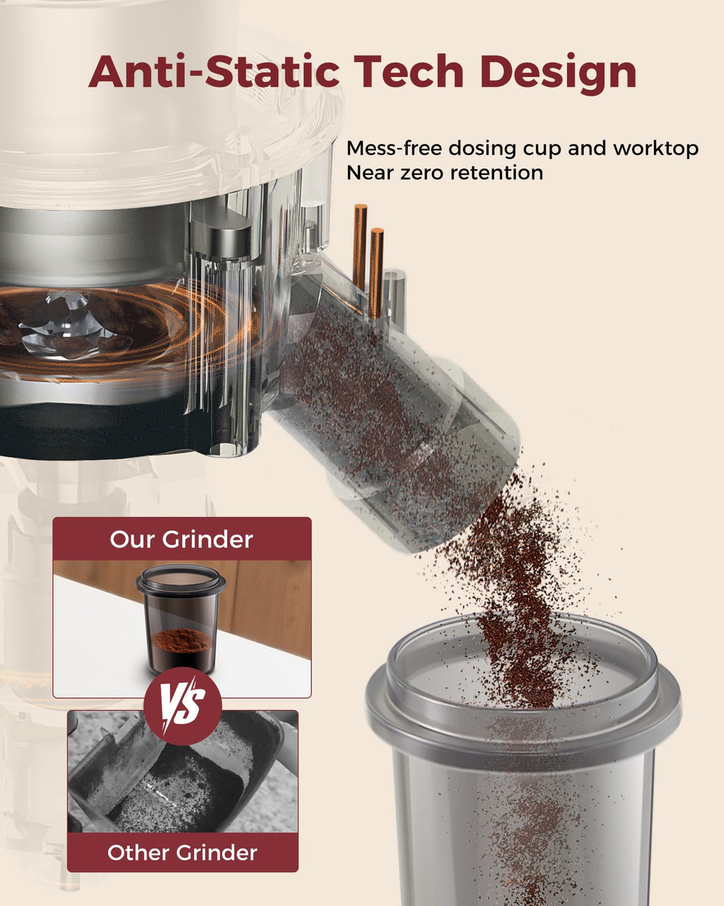 64mm Flat Burr Coffee Grinder M503