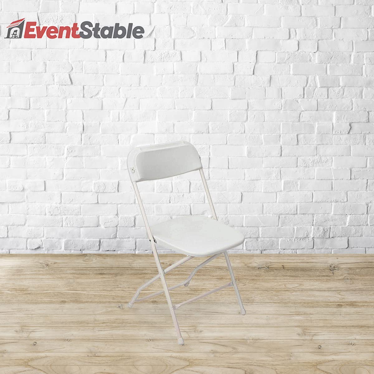 White Stackable Plastic Folding Chair 10-Pack P2002