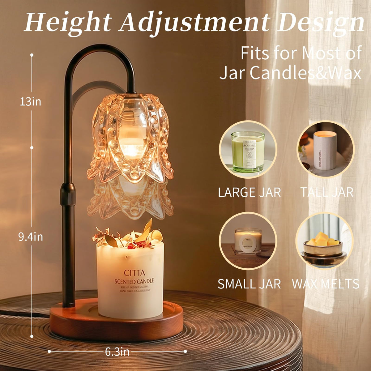 Candle Warmer Lamp with Timer O588223
