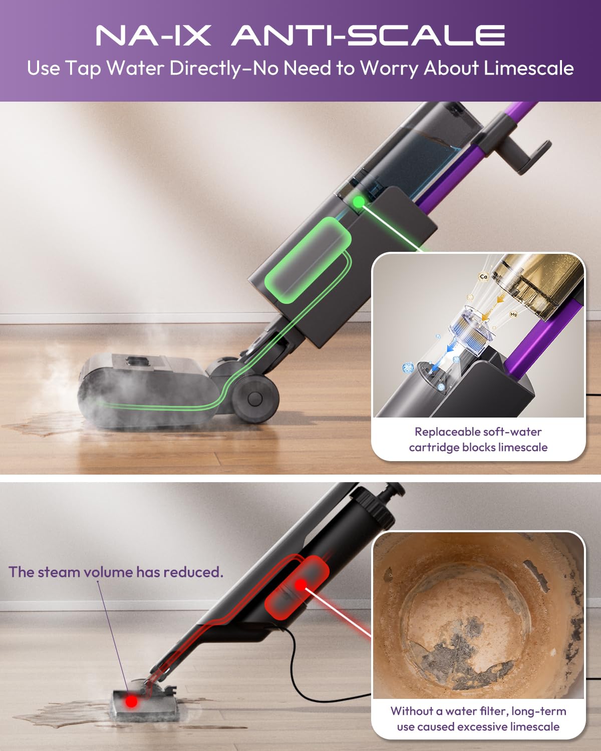 Lightweight 4-in-1 Steam Mop F254