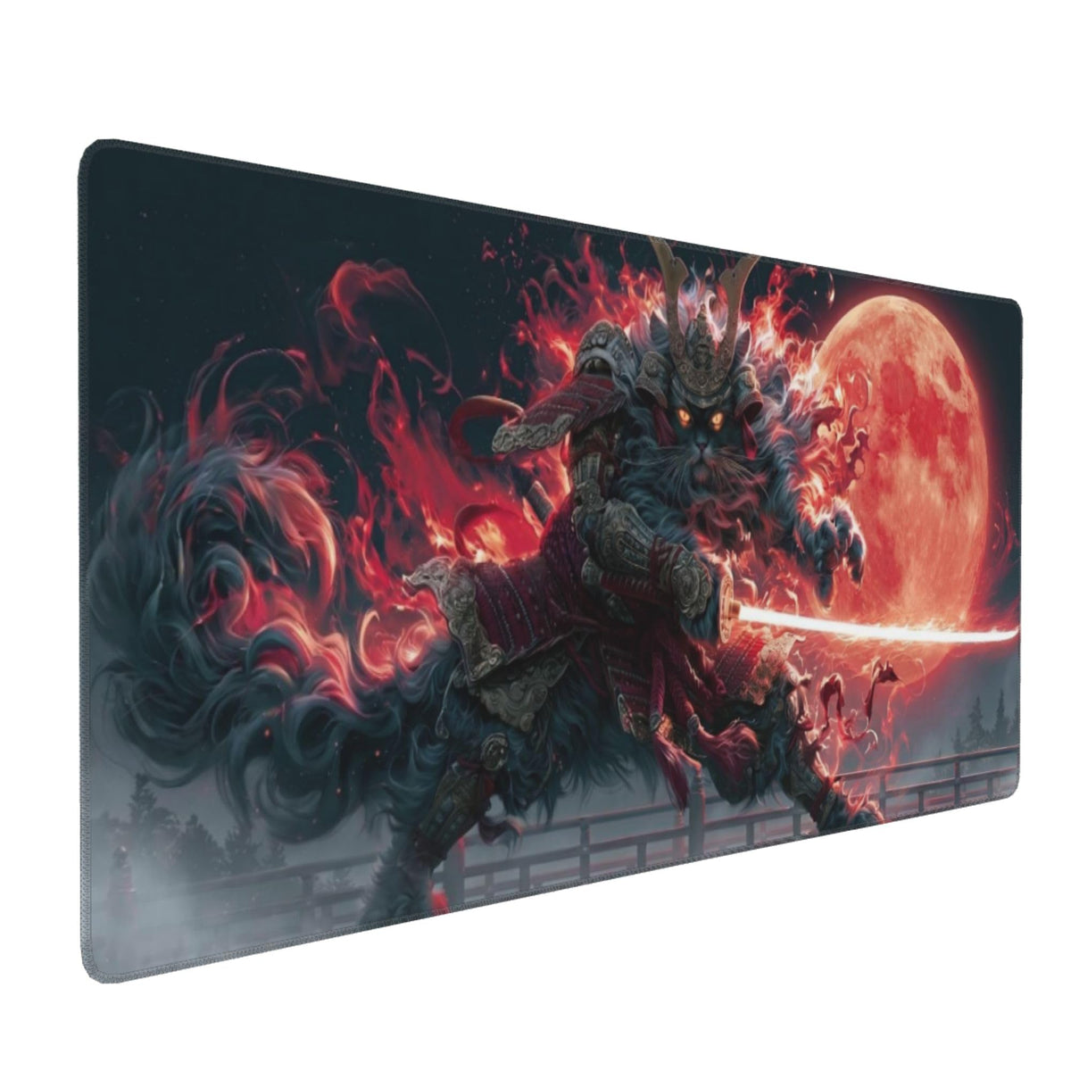 Samurai Cat XL Gaming Mouse Pad Z66936