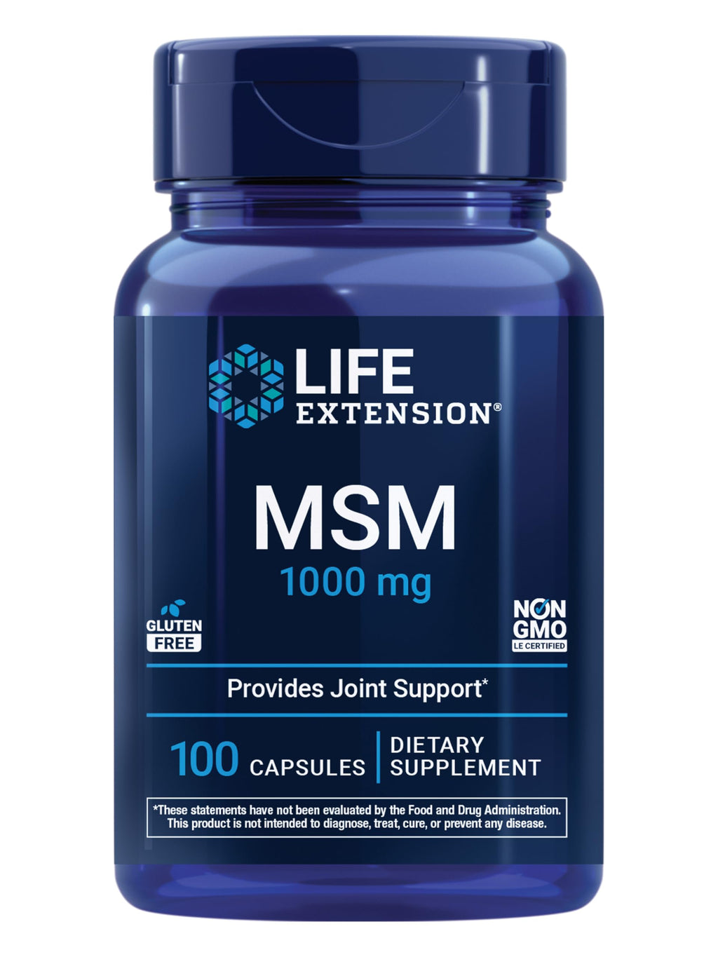 MSM 1000 mg 100 Capsules H71872