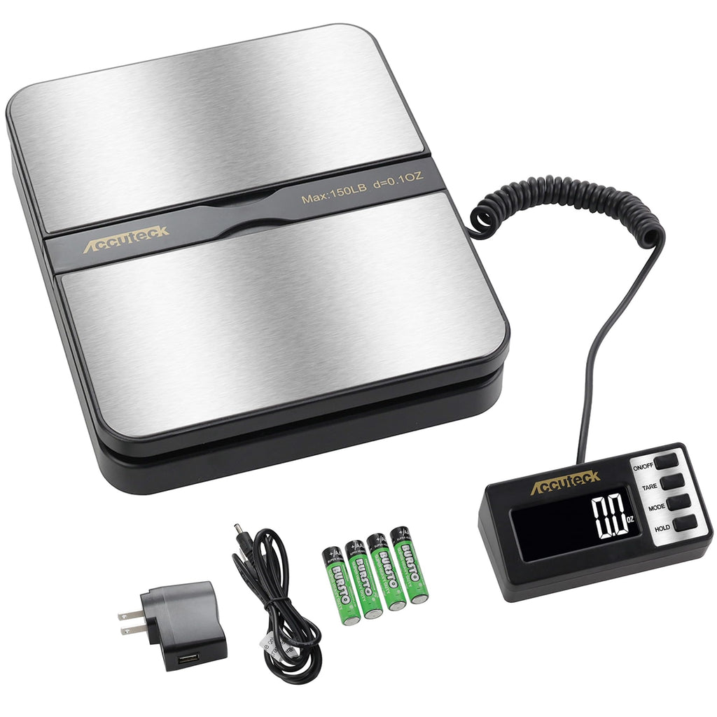 150Lbs 0.1OZ Digital Postal Scale Stainless Steel O719405