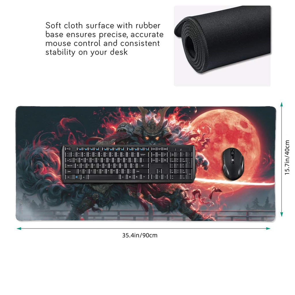 Samurai Cat XL Gaming Mouse Pad Z66936