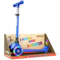 Blue Mini 3 Wheel Scooter with LED Light-Up Wheels L34931