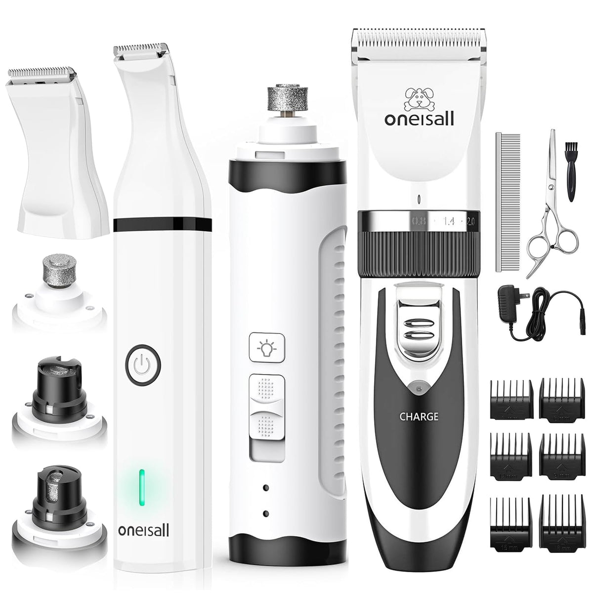 Dog Shaver Clippers and Nail Grinder Paw Trimmer Kit S5505