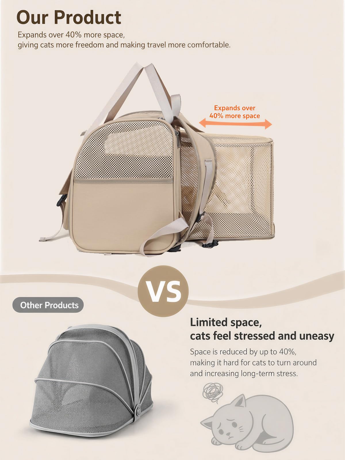Soft Pet Backpack Carrier H226243