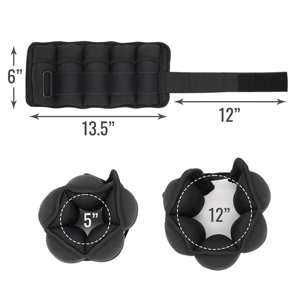 Adjustable Wrist or Ankle Weights, 2 X 5lbs F806