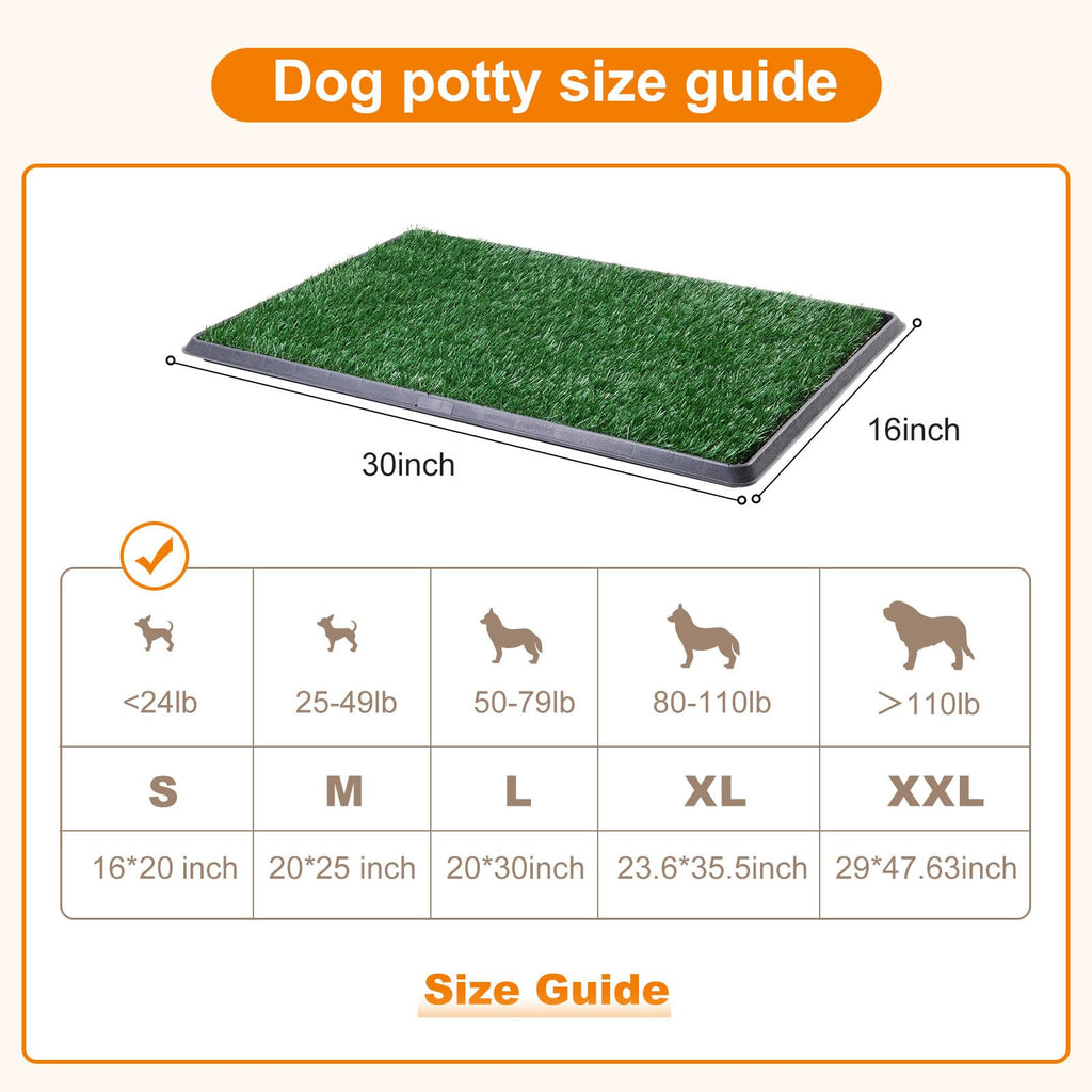 Dog Grass Pad with Tray 16x20in E656822