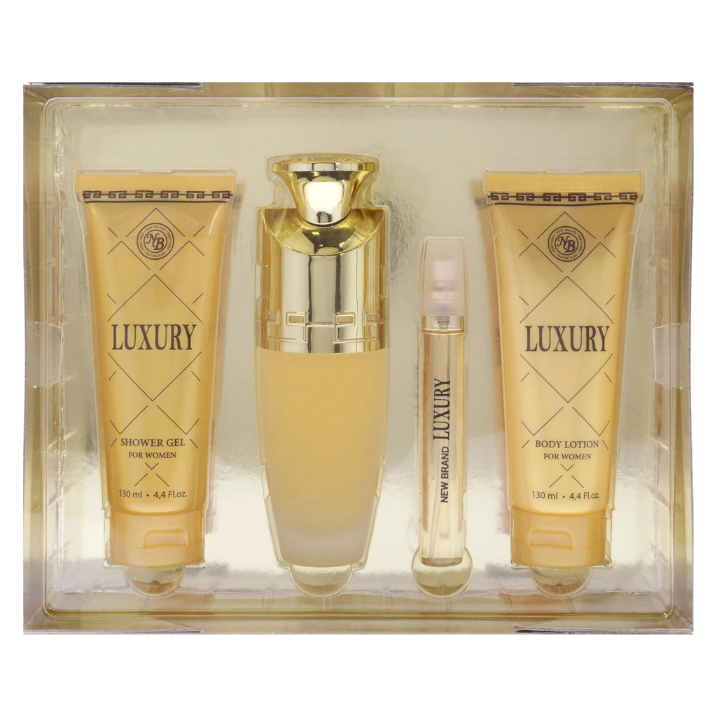 4 Pc Gift Set 3.3oz EDP Spray 4.4oz Shower Gel 4.4oz Body Lotion 0.5oz EDP Spray Z26568