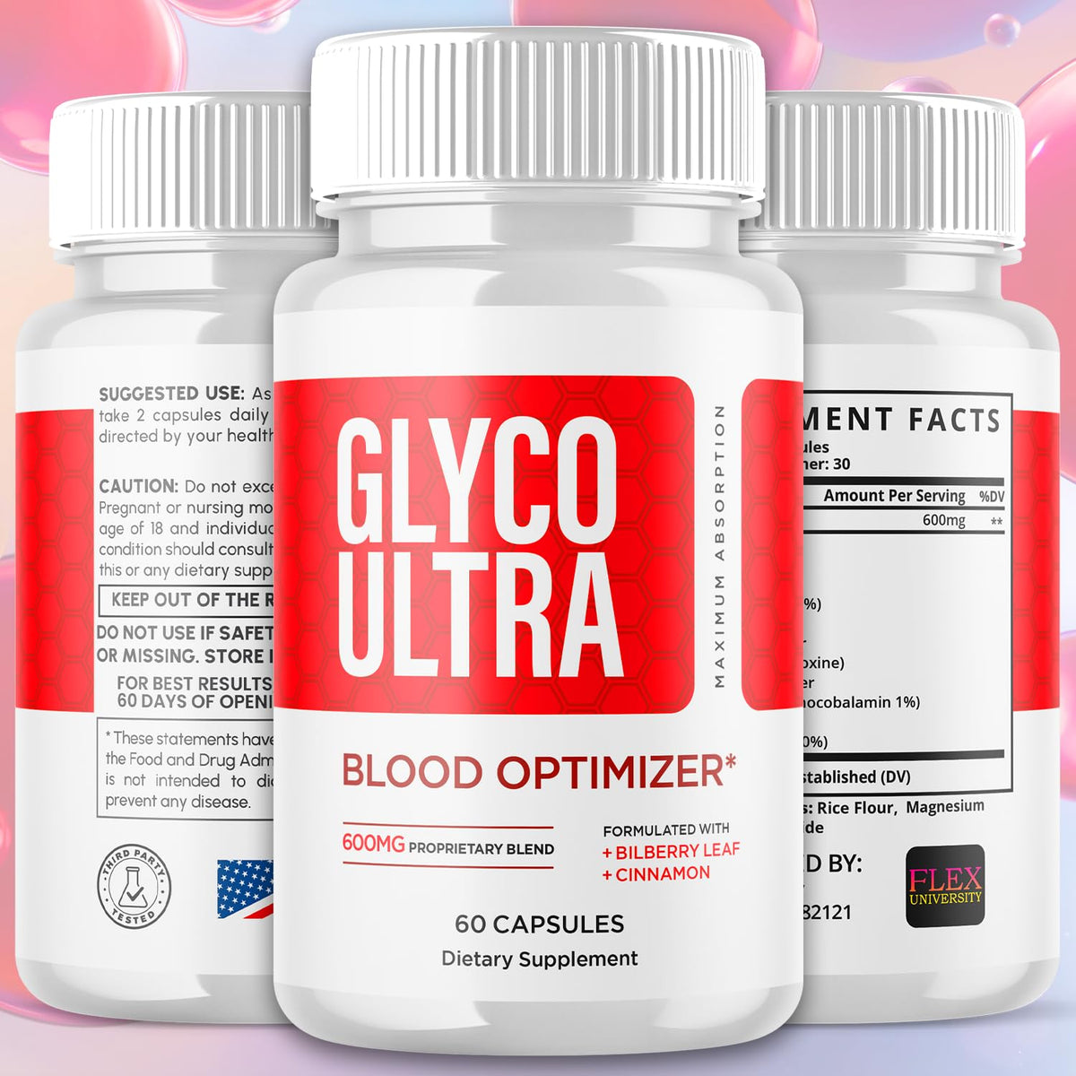 3 Pack 180 Capsules Supplement Y4037