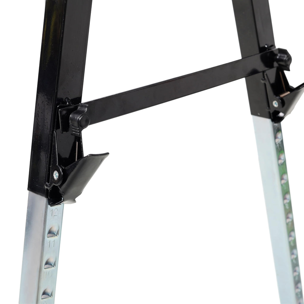 2 Pack Heavy Duty Steel Folding Sawhorse with Carry Handle M351