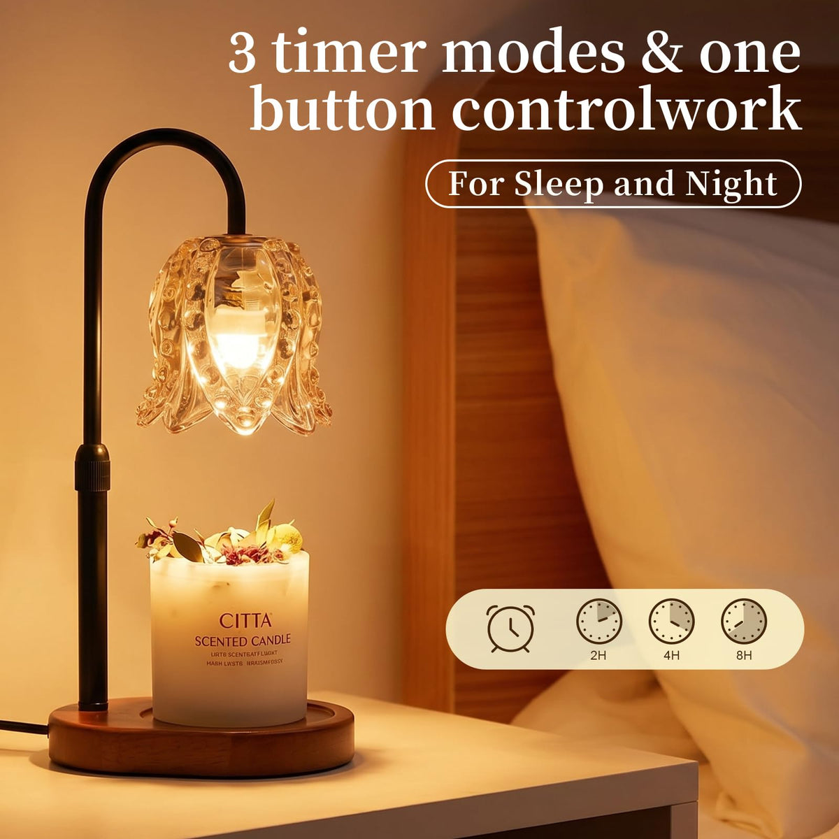 Candle Warmer Lamp with Timer O588223
