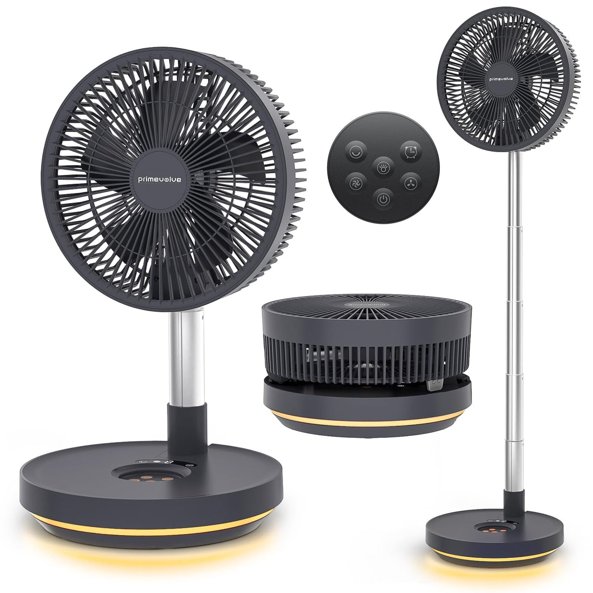 10" Portable Oscillating Fan with 10000mAh Rechargeable Battery S4285