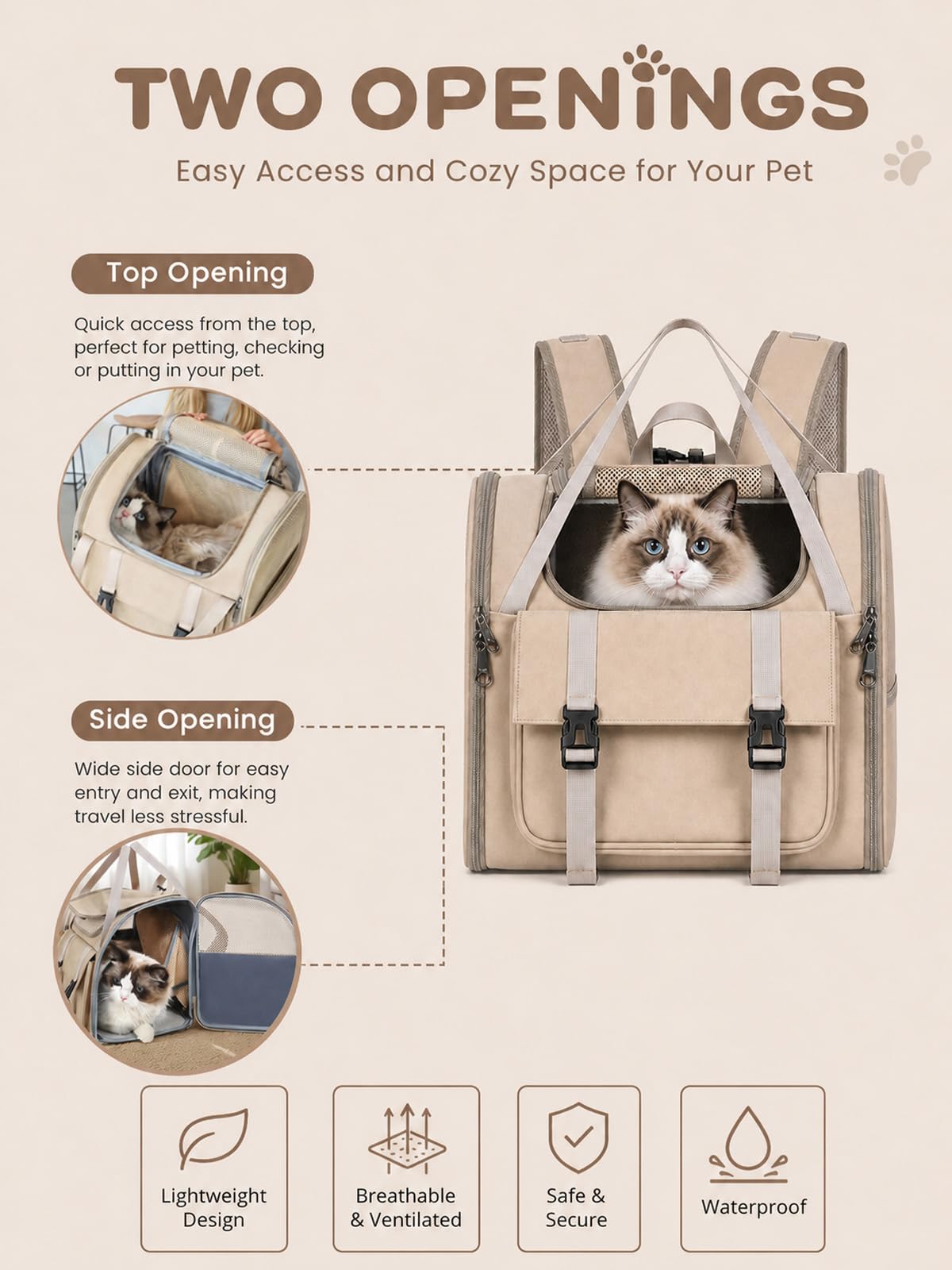 Soft Pet Backpack Carrier H226243
