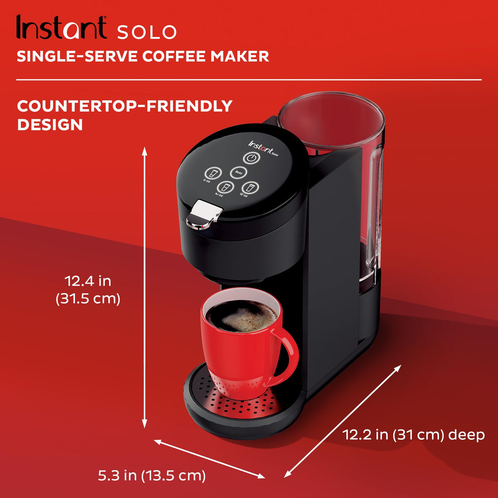 Single Serve K-Cup Pod Compatible Coffee Maker with 40oz Water Reservoir, Black H951938