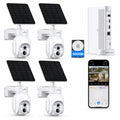 Solar Security Cameras Wireless Outdoor 4 Pack U180